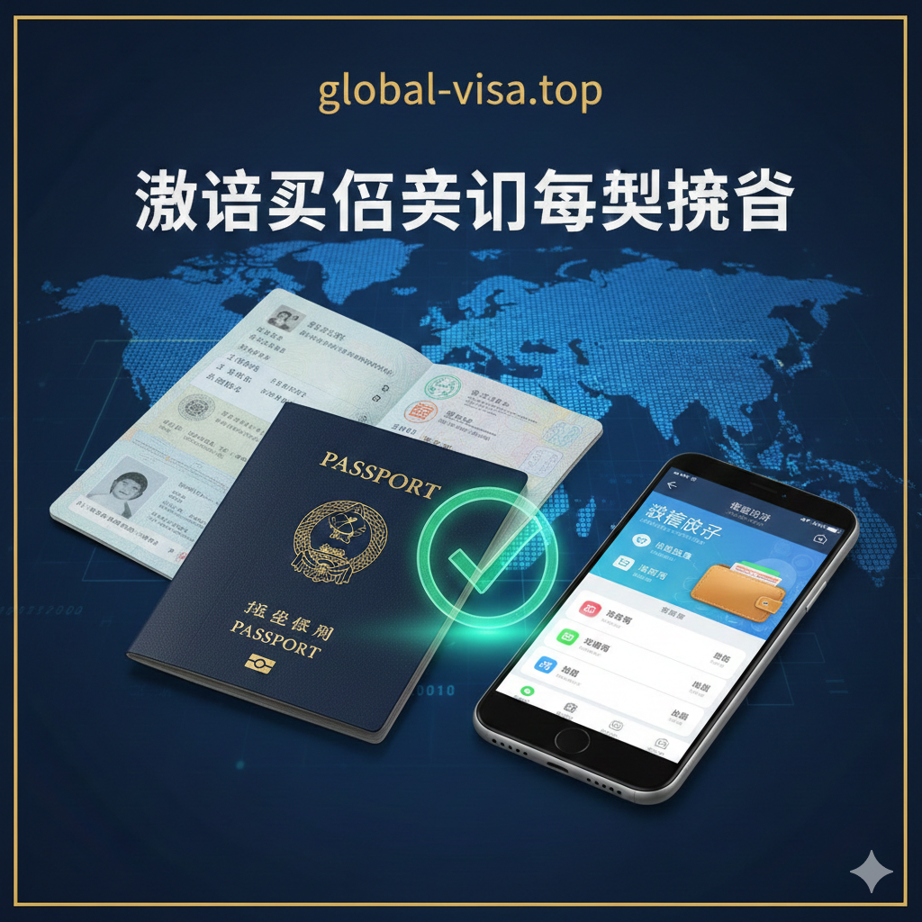 一张醒目的文章封面图。主体是一个放大且打开的海外护照,旁边是一部正在显示微信支付钱包界面的智能手机。使用蓝色和金色作为主色调,象征信任与全球化。护照和手机之间通过一个发光的“✅”认证标志连接。背景是抽象的全球地图和数字线条,强调跨境服务。构图采用对角线布局,视觉焦点集中在护照和手机的交互上,营造出“连接全球与微信”的主题。