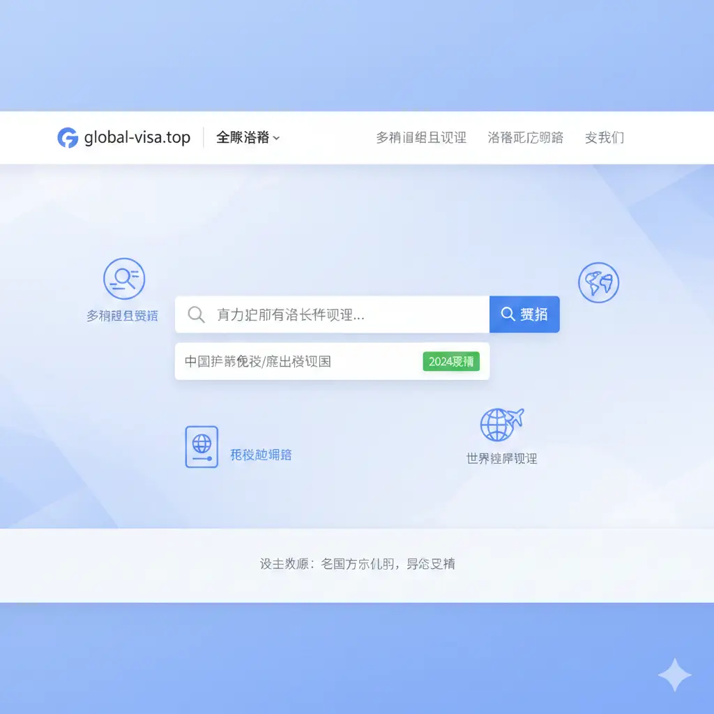 总结性图片,展示一个整洁的旅行办公桌场景。桌上放着中国护照、一部显示global-visa.top页面的智能手机、一张打印好的电子机票和一副太阳镜。画面色调明亮清新,光影柔和。