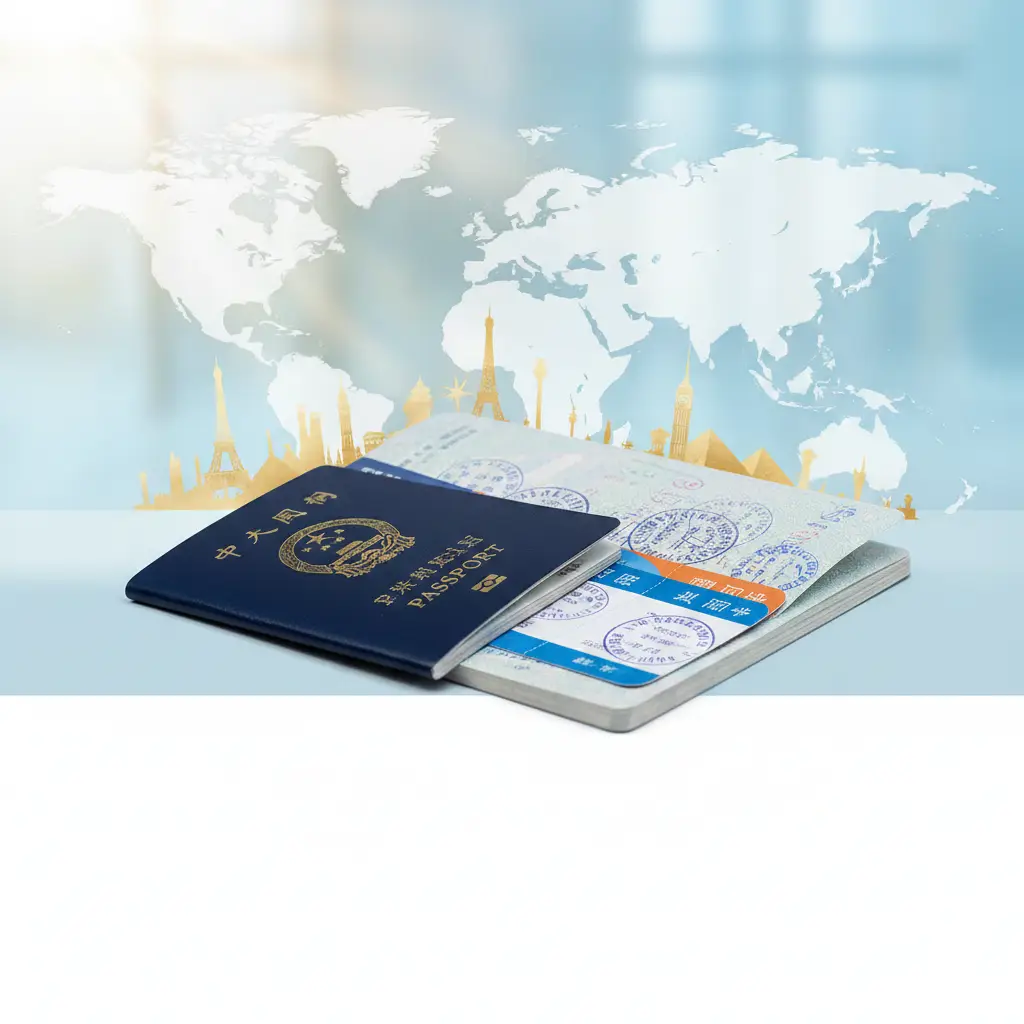 展示出入境办事大厅内部的‘绿色通道’或‘适老服务’窗口。画面中一位工作人员正在耐心地指导一位老年人或特殊人群办理业务，背景中有清晰的‘优先办理’指示牌。光线柔和，色调以浅蓝色和白色为主，体现出政务服务的温暖与高效。构图采用中景镜头，聚焦在互动的瞬间，体现免预约政策的人性化关怀。