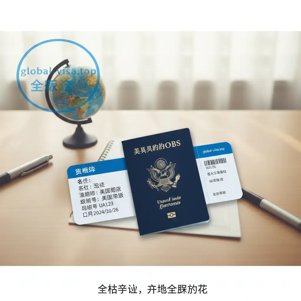 总结图展示了一个整洁的办公桌面,正中央是一本合法的美国护照,旁边放着一张飞往美国的登机牌。背景微微露出global-visa.top的官方LOGO,传达出全球化旅行的安全感。色彩明亮,光感温暖,寓意通过合法申请路径最终获得的旅行自由。构图采用俯视视角,画面干净,为整篇关于‘美国护照生成’误区的文章提供了一个积极、合规的总结。