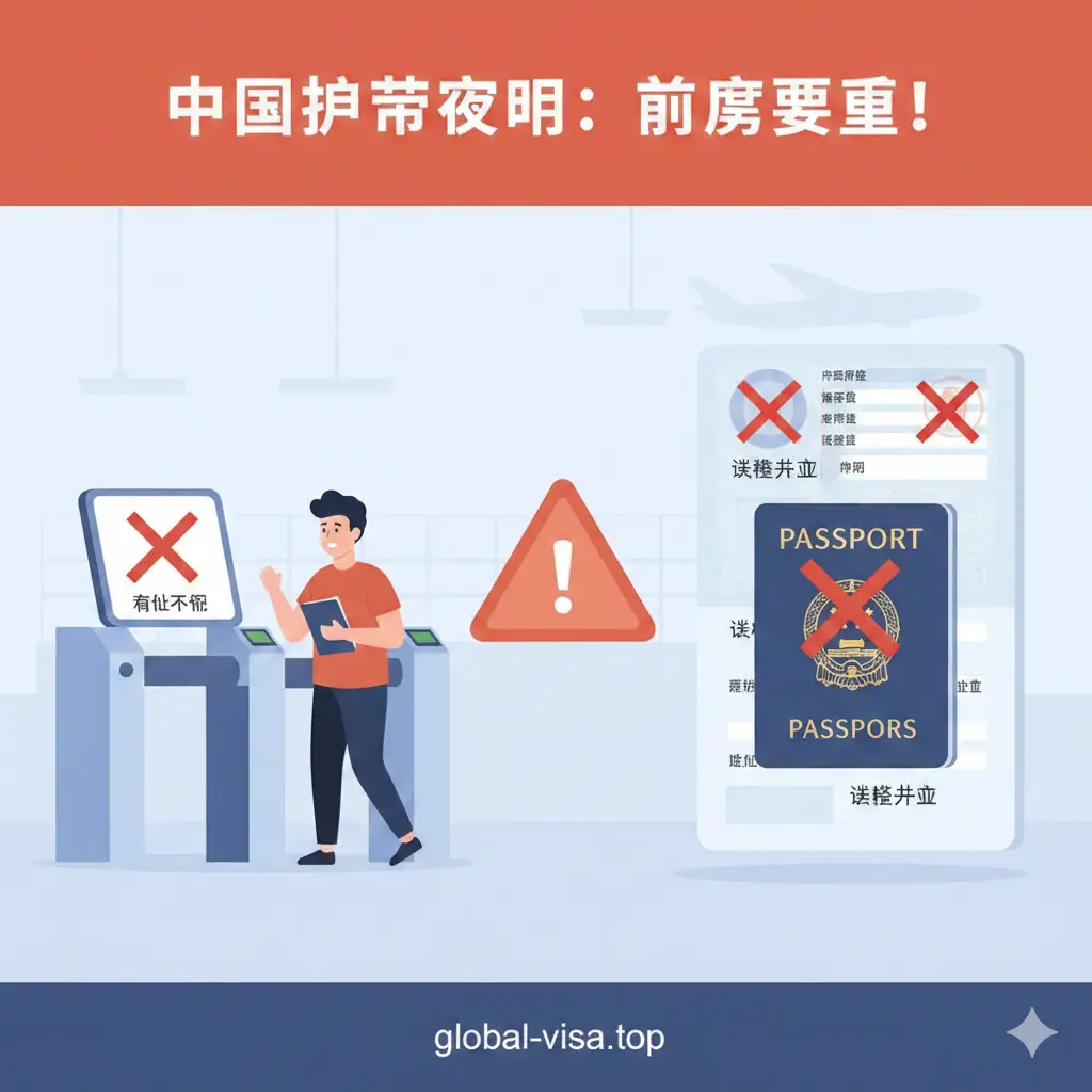 一张极具吸引力的封面图，背景是冰岛标志性的极光和草帽山（Kirkjufell）雪景。前景特写展示一本深蓝色的美国护照，护照旁悬浮着一个发光的绿色勾选图标或‘Visa Free’字样的印章概念图。光线呈现冷暖对比，极光的绿色与护照金色的国徽相映生辉，视觉上直接传达‘持美国护照去冰岛免签’的核心信息，风格高端且具有权威感。